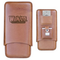 Trio Deluxe - Three Piece Cigar Holder with Cutter & Lighter